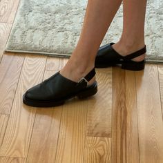 Perfect Condition And Never Worn. These Fit Me And Are A 36 But I Am A Size 7 Typically. So Comfortable And Chic Maguire Shoes, Black Mules, Mule Clogs, Mules Shoes, Capsule Wardrobe, Clogs, Size 7, Women Shoes, Wardrobe