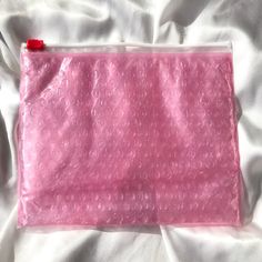 Brand New, Never Been Used Pink Bubble Wrap Zip Pouch From Glossier. A Must Have For Travel Or Everyday Use! Glossier Pink Pouch, Glossier You Perfume, Glossier You, Pink Pouch, Glossier Pink, Pink Bubbles, Zip Pouch, Bubble Wrap, Pink Red