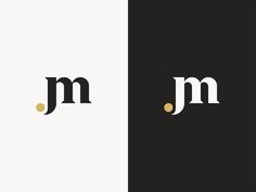 the letter jn is made up of two different letters, one in black and white