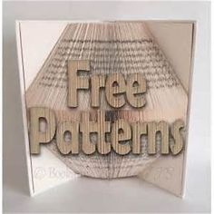 an open book with the words free patterns on it