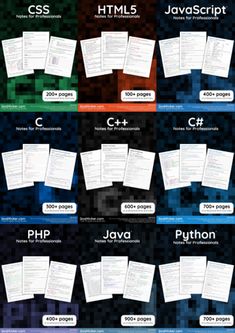 the different types of web pages are shown in this poster, which shows how to use them