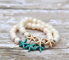 Ocean Inspired Jewelry, Glasses Strap, Starfish Bracelet, Stil Boho, Jewelry Making Bracelet, Styl Boho, Shell Jewelry, Mens Jewelry Bracelet