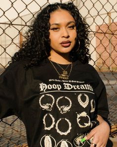 Gold hoops are life!! Celebrate all the fly in our new collab with Honey B. Gold, showcasing all the styles we can't live with out!! - Graphic featured on the front. - Unisex t-shirt - 100% cotton Latina 90s Fashion, Latina School, Latina Girl Aesthetic, 90s Latina Fashion, 90s Black Culture Aesthetic, Chicana Style Outfits, Latina Baddie, Chola Style, Chicana Style