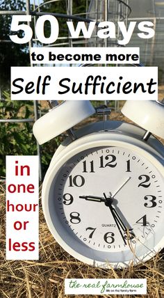 50 ideas and resources to becoming more self sufficient right now Self Sufficient Homestead, Homesteading Diy, Homesteading Skills, Self Sufficient, Urban Homesteading, Homestead Survival, Emergency Prepping, Small Farm, Off Grid Living