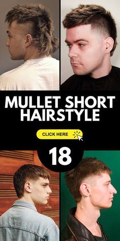 Explore the enchanting realm of mullet short hairstyles for men and elevate your style game. Immerse yourself in the world of men's Korean-inspired mullets, ranging from curly to straight and everything in between. Whether you're drawn to the soft and androgynous aesthetic or prefer a more defined and modern mullet, these hairstyles offer endless possibilities for self-expression. Embrace the versatility and confidently rock your unique look. Soccer Mullet Haircut, Short Tapered Mullet Men, Short Men Mullet, Unique Men Hairstyles, Starter Mullet Haircut, Mullets Mens Modern, Short Modern Hairstyles For Women, Short Mullet For Men, Mullet With Short Hair