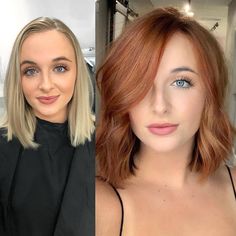 Hair Wishlist, Blond Bob, Reddish Hair, Carrot Top, Color Highlights, Choppy Bob Hairstyles, Beauty Diy