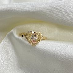 Ioka - Real 14K Tri Color Gold Sweet 15 Anos Quinceanera Heart Cut Ring, 15 Years Birthday Gift ✅ PREMIUM SOLID 14K GOLD: Crafted with durable high quality materials, gems, & stones; Hand-Stamped for Authenticity & FTC Law Approved. Easy to clean & polish and won't permanently tarnish or rust! Most 14k rings can easily be resized by your local jeweler! ✅SHIPPING CONTENTS: ➤ 14K Gold Ring ➤ Jewelry Ring Box Quince Rings Gold, Quince Rings, Sweet 16 Rings, Quince Jewelry, Heart Cut Ring, Quinceanera Jewelry, Red Quince