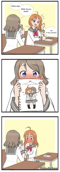 Drawing Love Couple, Ideas For Drawing, Yuri Comics, Drawing Love, Love Live Sunshine, Lgbtq Funny, Yuri Manga, Lesbian Art, Ship It