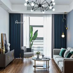 the living room is clean and ready for guests to use it as an office space