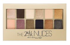 VoxBox Alert: Maybelline New York 24K Nudes Maybelline Eyeshadow Palette, Metallic Eyeshadow Palette, Drugstore Eyeshadow, Gold Eyeshadow Palette, Maybelline Eyeshadow, Eyeshadow For Blue Eyes, Nude Palette, Maybelline Makeup, Metallic Eyeshadow