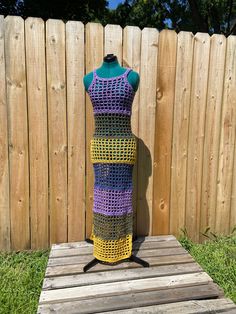 Handmade crochet long maxi mesh dress multicolored. Colorful Fitted Maxi Dress, Multicolor Sleeveless Crochet Dress For Beach, Fitted Multicolor Maxi Dress For Beach, Colorful Fitted Bohemian Maxi Dress, Colorful Festival Maxi Dress, Multicolor Crochet Dress For Spring Festival, Bohemian Crochet Maxi Dress For Spring, Fitted Bohemian Crochet Maxi Dress, Bohemian Fitted Crochet Maxi Dress