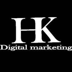 the logo for digital marketing company k is shown in white on a black background,