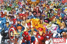 an image of the avengers and other superhero characters