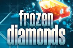 the frozen diamonds logo is shown on a blue background