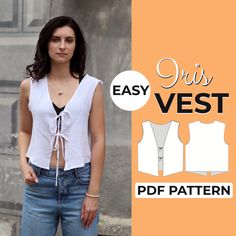 an easy vest sewing pattern for women