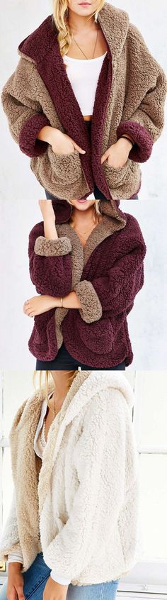 Very warm faux fur coat. It's perfect for the coming winter and it is also reversible. Two color to choose from, you can find the one you most like. Faux Fur Hooded Coat, Hooded Coat, Fall Winter Outfits, Winter Outfit, Look Fashion, Fall Fashion, Passion For Fashion, Autumn Winter Fashion