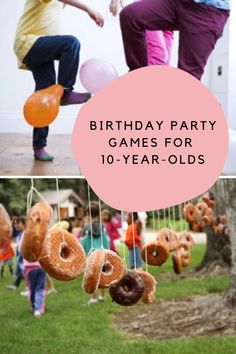 Favorite Birthday Party Games for 10-Year-Olds - Fun Party Pop Birthday Games For Family, Games For Girls Party, Birthday Games For Girls Party, 9 Year Girl Birthday Party Ideas, Kid’s Birthday Party Games, 8 Year Birthday Party Games, Outside Party Games For Kids, Kids Activities For Birthday Party, 10th Birthday Party Activities