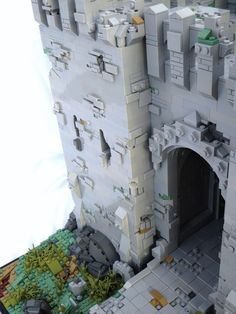 a model of a castle made out of legos