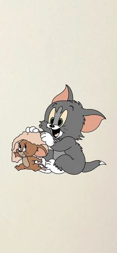 an image of a cartoon cat and mouse