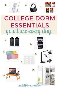 college dorm essentials you'll use every day for the first time in your life