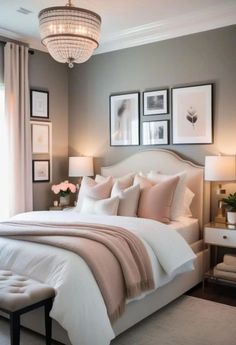 Guest Bedroom On A Budget, Neutral Bedroom Aesthetic, Small Bedroom Decor Ideas For Women, Neutral Bedroom Decor Ideas, Bedroom Makeover On A Budget, Cluttered Bedroom, Small Bedroom Decor Ideas, Bedroom Decor For Women, Bedroom Decor On A Budget