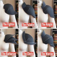 Armor Patterns: Shoulder / Pauldron Pack - Etsy Anduin Wrynn, Shoulder Pauldron, Armor Template, Celana Jogger Wanita, Foam Cosplay, Goblin Slayer, Cosplay Armor, Cosplay Tutorial