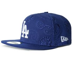 Los Angeles Dodgers 59fifty fitted  Official product of MLB Made by New Era Royal blue Gray under visor Front Embroidered logo Full, structured crown with All-over Swirl print finish Back MLB logo left side new era flag Embroidered in white High Crown Flat bill with ability to curve Size 8 Imported Dodger Hat, New Era Cap 59fifty, Dodgers Fitted Hat, Classic Blue Snapback Fitted Hat, La Dodgers Cap, Blue Six-panel Fitted Hat For Fan Gear, Dodger Hats, Custom Fitted Hats, Mlb Logos