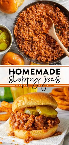 Get your hamburger buns ready for this family dinner recipe! It's a main dish idea with an easy from-scratch sloppy joe sauce. So saucy and so hearty, these simple homemade sloppy joes are the BEST! Homemade Sloppy Joes Recipe, Best Sloppy Joes, Homemade Sloppy Joe Recipe, Sloppy Joe Recipe, Joe Recipe, Sloppy Joe, Hamburger Buns