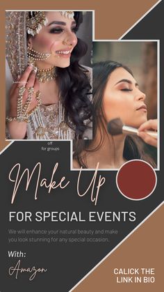 Makeup Artist Pamphlet Ideas, Makeup Artist Dp For Instagram, Poster For Makeup Artist, Posters For Beauty Salon, Parlour Advertisement Poster, Makeup Pamphlet Design, Makeup Posters Advertising, Makeup Booking Poster, Beauty Course Poster