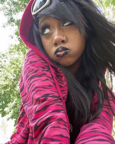 Scene Black Woman, 2000s Scene Makeup, Scenecore Makeup, Black Scene Girl, Emo Princess