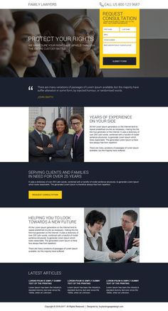 an image of a website design for law firm