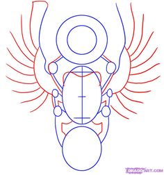 how to draw a cartoon bug with wings