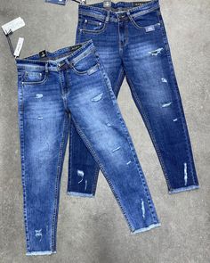 Ladies Jeans Design Latest, Pant Photography, Pants Design For Men, Denim Display, Denim Shirt With Jeans