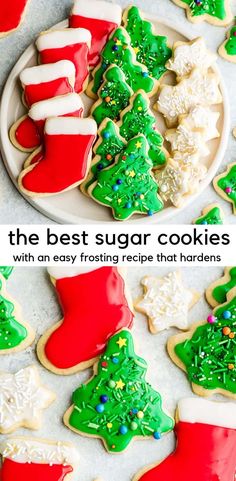 the best sugar cookies with an easy recipe that hardens