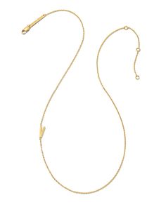 Letter V Inline Initial Necklace in 18k Gold Vermeil | Kendra Scott Modern Initial Pendant Necklace With Delicate Chain, Luxury Initial Pendant Necklace With Delicate Chain, Yellow Gold Initial Necklace With Delicate Chain For Anniversary, Elegant Everyday Name Necklace With Cable Chain, Delicate Yellow Gold Initial Necklace For Anniversary, Elegant Yellow Gold Initials Name Necklace, Elegant Polished Initial Pendant Necklace, Minimalist Polished Initial Pendant Necklace, Elegant Initial Pendant Necklace With Polished Finish