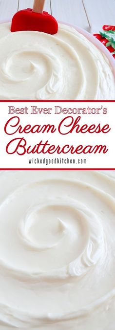 cream cheese buttercream is an easy and delicious dessert recipe that uses only 3 ingredients