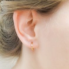 Sale Clip on Earrings Clip on Hoop Earrings Non Pierced | Etsy Piercing Reference, Clip On Hoop Earrings, Ear Cuff Gold, Spring Mechanism, Non Pierced Earrings, Rose Gold Studs, Gold Ear Cuff, Earrings Clip