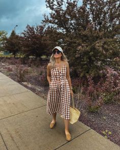 Karin Emily Style | What to Wear for Memorial Day Weekend #memorialdayoutfit #ginghamdress #targetstyle Button Front Dress, Hair Wear, Summer Wardrobe, Be Perfect