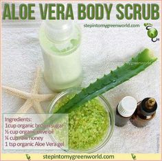 Aloe Recipes, Aloe Vera Scrub, Aloe Vera Acne, Salt Face Scrub, Edible Recipes, Aloe Vera Moisturizer, Scrub Diy