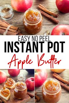 an apple butter recipe with apples and cinnamons