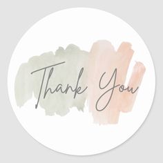 thank you sticker with the words, small business thank you by awakelov creations