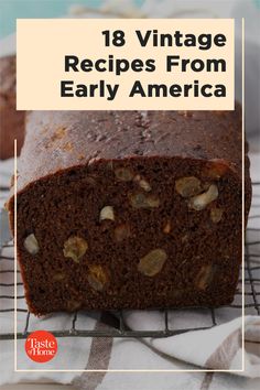 Colonial Bread Recipe, Ohio Recipes, Victorian Recipes, Simple Sweets, Colonial Recipe, Gingerbread Cake Recipe, Ancient Recipes, Fall Cooking