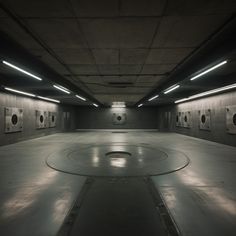 Brutalist Interior Architecture, Futuristic Training Room, Futuristic Research Facility, Futuristic Training Facility, Scifi Training Room, Training Facility Aesthetic, Sci Fi Training Room, Secret Government Facility Aesthetic, Training Room Aesthetic