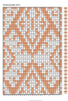 an orange and white cross stitch pattern