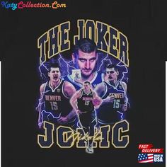 Nikola Jokic, Tshirt Template, Basketball Photography, Denver Nuggets, 90s Style, 90s Fashion, Style Vintage, Denver