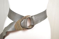 Gray V-shaped Belt: Full length buckle to end: 41''/105 cm Width: 2''/5 cm In a good vintage condition. See my wide collection of other vintage belts: https://www.etsy.com/shop/RetroBelt?ref=seller-platform-mcnav Double Ring Belt, Ring Belt, Hip Belt, Double Ring, Clothing Design, Vintage Belts, Suspender Belt, Suspenders, V Shape