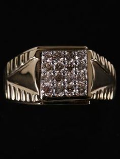 A Stunning Ring With 0.58 Carat Diamonds Set In Pure Gold Is A Great Choice For Him. Gents Ring, Diamond Bangle, Men's Ring, Bracelet Collection, Diamond Jewellery, Pure Gold, Diamond Bracelets, Ring Collections, Jewelry Branding