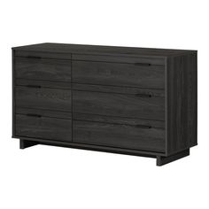 an image of a dark wood dresser