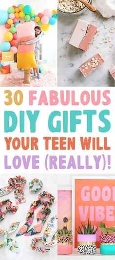 Diy Girl Gifts, Diy Teen, Homemade Birthday Gifts, Teen Gifts, Christmas Gifts For Teen Girls, Cottage Market, Teenager Gifts, Fabulous Diy, Diy Gifts For Kids