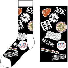 The Beatles Icons Unisex Ankle Socks Yellow Submarine Album, Levi Jean Jacket, Kiss Face, Beatles Abbey Road, Shot Glass Set, Artist Logo, Lonely Heart, Patches Jacket, Perfect Gift For Him